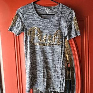 Victoria Secret Pink Sequin Tee